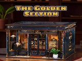 MUSIC PARK 3d wooden puzzle for adults Golden Ratio book nook with lights model kit dollhouse DIY 13849941