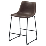 Brown and Black Armless Counter Height Stools B062P153504