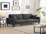 74" High Resilience three seater Sofa, Wooden Frame 3 Seat Sofa, Comfy , Modern Upholstered Sofa, W311P221223