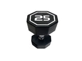 25LBS APOLLO IR3920 Premium Octagonal Dumbbell, Large Numbers, Hard Chrome Plated Handle Dumbbells 09618855