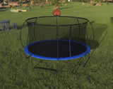 14 foot trampoline with safety fence - Outdoor backyard bouncing mat, including ladder and W2071P319084
