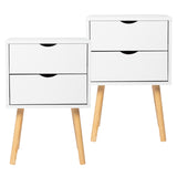 40*30*60cm Simple And Modern White Cabinet, Wood Color Legs, MDF Spray Paint, High Legs, Two 44698952