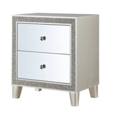 Champagne 2-Drawer Nightstand B062P181340