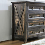 ZUN Farmhouse 8 Drawers Dresser Chests for Bedroom, Wood Rustic Wide Chset of Drawers,Storage Dressers W2393P197414