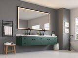 84 x 48 Inch LED Bathroom Mirror with Aluminum Frame, Wall Mounted Vanity Mirror, Anti-Fog, Memory, W2287P279143