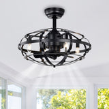 Hot Sell Industrial Fan Light Kit for Living Room Bedroom Kitchen and Bladeless Caged W159268329