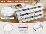 White embossed finish P2 particleboard MDF, melamine surface, 120*40*80cm, framed 41810618