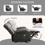 ZUN Recliner Chair ,with vibration massage and heating ergonomic living room adult lounge chair, with W1521P264878