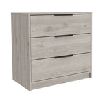 ZUN Kaia 3 Drawers Dresser, Superior Top -Light Gray B20091878