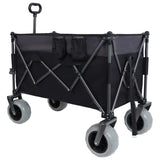 9" x 4" All-Terrain Balloon Wheels! 300L XL Heavy-Duty Folding Wagon Cart - 480lbs Capacity, W2932P317113