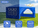 10'x10' Gazebo Waterproof Outdoor Canopy Patio Tent Party Tent for Wedding BBQ Cater, Blue 37827559