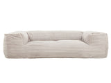 Living Room 71 In Memory Foam Bean Bag Sofa, Soft Fabric Lounger Chair Bean Bag with Armrest, Beige B2741P330114