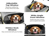 220LBS Large Capacity Dog Stroller, Foldable Pet Stroller with 360&deg Swivel Shock-Absorbing 75075649