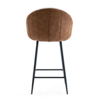 ZUN 26.5'' Modern - Style counter height bar stools, with comfortable upholstery,durable metal legs N780P225243B