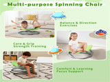 Green children's sensory rotating chair 360 &deg rotation, 220 pound capacity, planetary design, 37855844