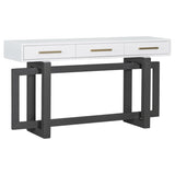 U_STYLE Elegant Console Table with Three Drawers, Extra Long Entryway Table for Entryway, Hallway, N711P175776M