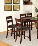 ZUN Dark Cherry Set of 2pcs Counter Height Dining Chairs Bold & Sturdy Design Chairs Dining Room B011P237465