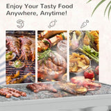 Portable Charcoal Grill, Stainless Steel Folding Outdoor BBQ Grill for Backyard Cooking, Camping, W2225142614