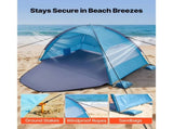 Beach Tent for 3 People, UPF 50 Sun Protection, Portable Sun Shelter with Carry Bag & Sand Pockets, 82732210