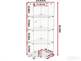 Tempered glass five-sided display cabinet,corner cabinet,liquor cabinet,with running lights,with W3155P449086