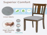 Wooden Dining Chairs Set of 4, Kitchen Chair with Padded Seat, Upholstered Side Chair for Dining 39830462