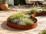 6-Pack Steel Landscape Edging , Weather-Resistant Pre-Rust Garden Border for Flower Beds & 44598534