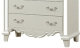 Milan Mirror Framed Chest made with Wood in White B00956628