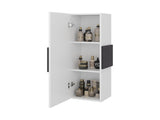 Magna Medicine 38"H Single Door Cabinet, Three Shelves, White B097P474282
