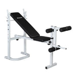 ZUN Weight Bench with Adjustable Workout Bench and Barbell Rack and Leg Developer, Foldable Weight Bench 25252986