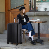 ABS Spinner Wheel Luggage, Carry on Suitcase, with Cup Holder & USB Port & Phone Holder W2787P262957