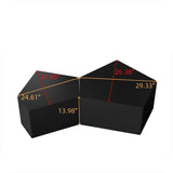 Irregular Pentagon Nesting Coffee Set, Geometric Coffee Set, Side Set, Cocktail W757P206011