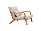 Mid-Century Modern Accent Chair, Arm Chair Living Room Chairs Pillow Upholstered Reading Chair 71635608