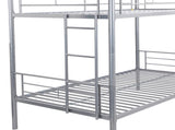 METAL BUNK BED WITH TRUNDLE SILVER W311120501