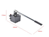 Double Acting Hydraulic Piston Hand Pump with Valve 2.7 CID 5 Quart 3600 PSI 3/8" NPT 83325411