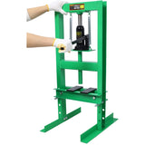 6 Ton Hydraulic Press, Benchtop Hydraulic Shop Press, H-Frame Garage Floor Press with Press Plates, 95736119