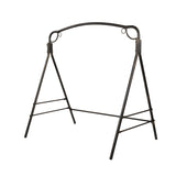 ZUN Outdoor Garden Iron Art Swing Frame Bronze 66663067