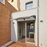 200 x 100 Household Application Door & Window Rain Cover Eaves Canopy Brown & 66120262