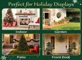 4FT Fabric Snowman with 90 White Lights, Plaid Scarf, Expandable Christmas Lighted Decor, US Plug 23550221