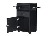Beauty Salon Trolley Cart, Salon Cabinet with 360&deg Wheels, 6 Tool Holders, 1 Drawer, Salon 91669942