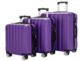 3-in-1 Multifunctional Large Capacity Traveling Storage Suitcase Luggage Set Purple 26825408