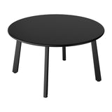 Patio Coffee Table, Metal Steel Outdoor Round Table, Weather Resistant Steel Side Table for 18230579