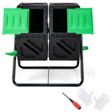 130L Garden Compost Tumbler with Sliding Doors 28017194