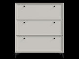 Modern and stylish white shoe cabinet with 3 flip drawers, entrance shoe narrow shoe rack W3166P268392