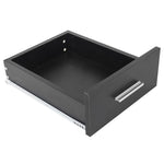 ZUN High-quality Integrated Melamine Board Computer Desk with Drawer 8526 Black 24627158