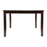 Cherry Finish Transitional 1pc Counter Height Table with Extension Leaf Mango Veneer Wood Dining B01152852