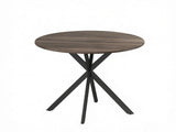 Small Round Dining Table 31.5", Industrial Kitchen Table for 2 with Cross Legs 69272126