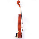 GV101 4/4 Acoustic Matt Violin Case Bow Rosin Strings Shoulder Rest Natural 42402082