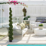 Topiary bonsai artificial spiral tree plant Outdoor uv resistant plastic boxwood 210cm 1pcs/set W2945P279014