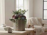 Round Strata Column Planter MD - Grey Brown B2755P462158