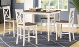 Lakewood Two tone walnut & almond Pub Table 4 stools B211P352537